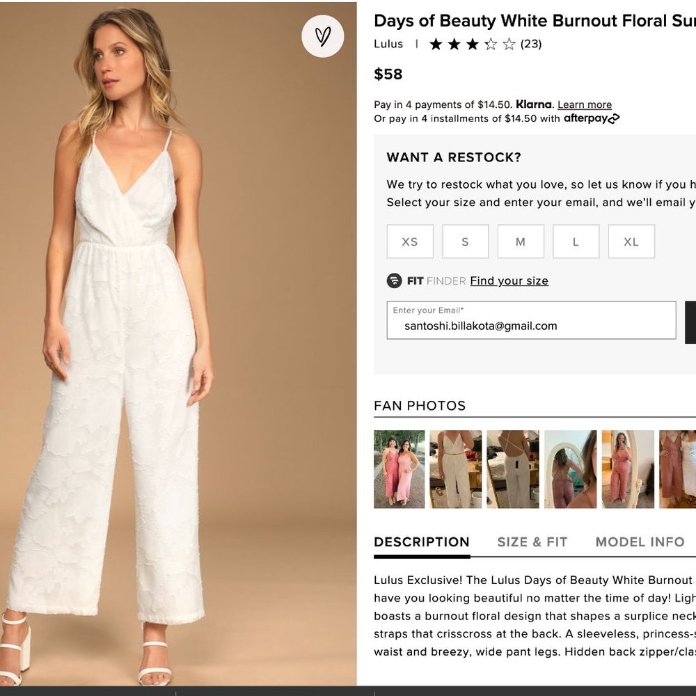 Lulu's White Burnout Floral Wide-Leg Jumpsuit
